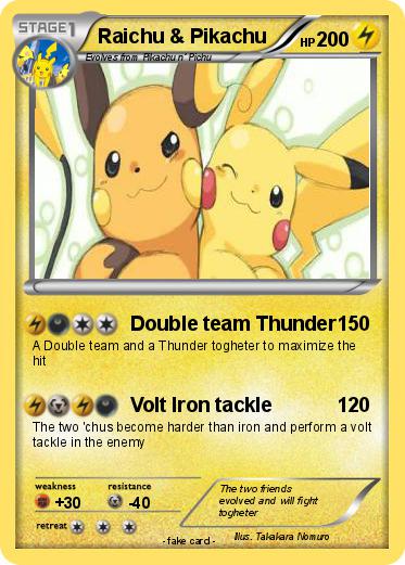 Pokemon Raichu & Pikachu