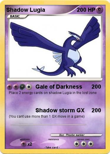 Pokemon Shadow Lugia
