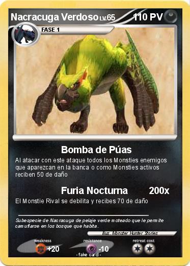 Pokemon Nacracuga Verdoso