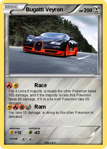 Pokemon Bugatti Veyron