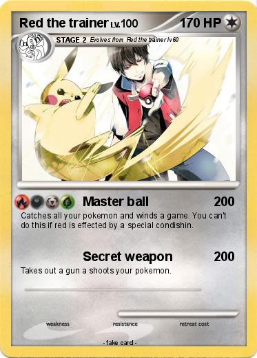 Pokemon Red the trainer