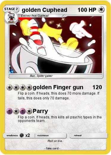 Pokemon golden Cuphead
