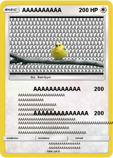 Pokemon AAAAAAAAAA