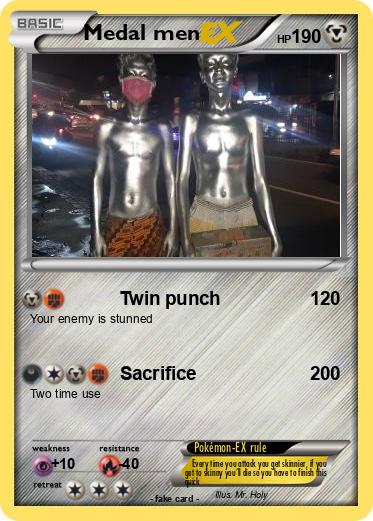 Pokemon Medal men
