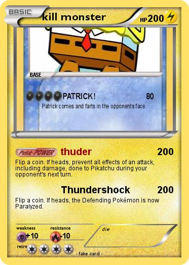 Pokemon kill monster