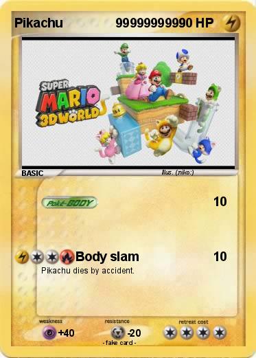 Pokemon Pikachu               9999999999