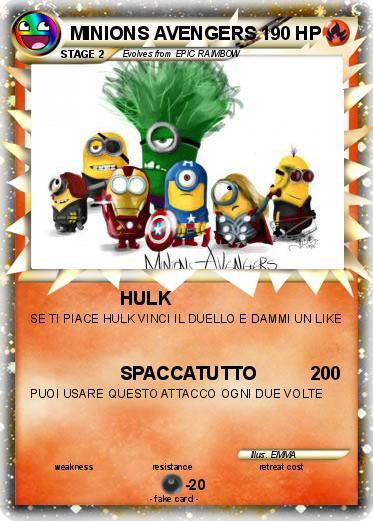 Pokemon MINIONS AVENGERS