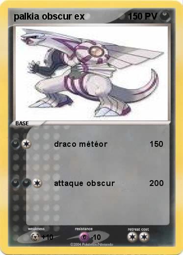 Pokemon palkia obscur ex