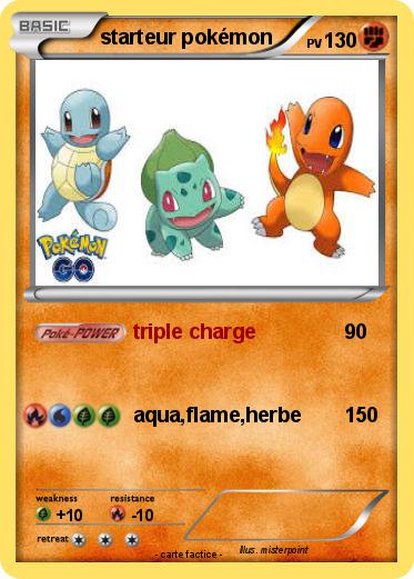 Pokemon starteur pokémon