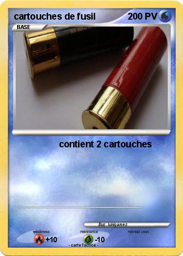 Pokemon cartouches de fusil