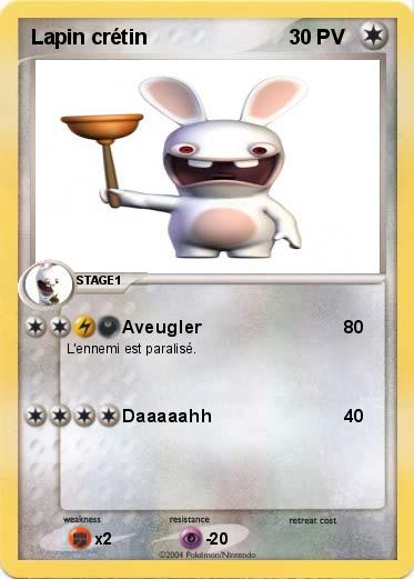 Pokemon Lapin crétin 