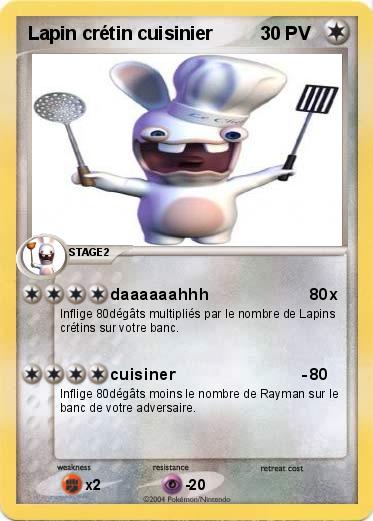 Pokemon Lapin crétin cuisinier
