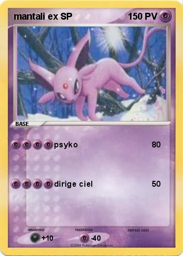 Pokemon mantali ex SP
