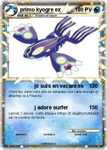 Pokemon primo kyogre ex