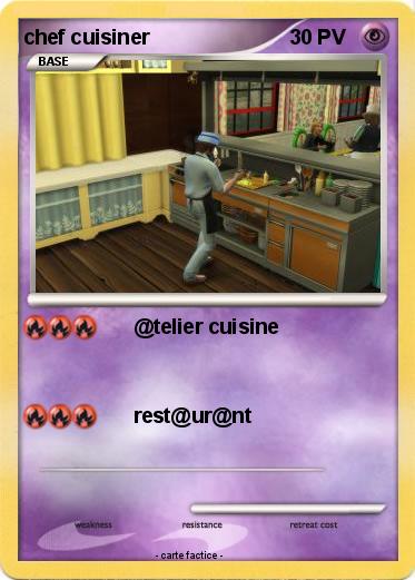 Pokemon chef cuisiner