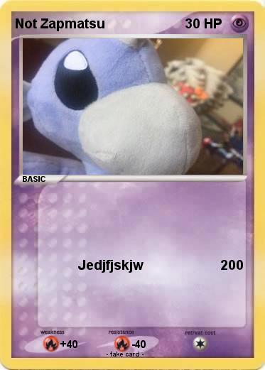 Pokemon Not Zapmatsu