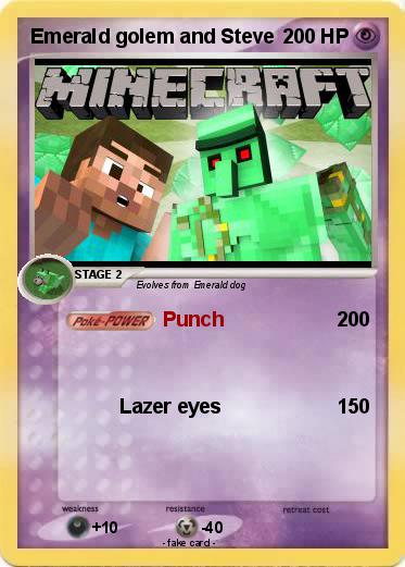 Pokemon Emerald golem and Steve