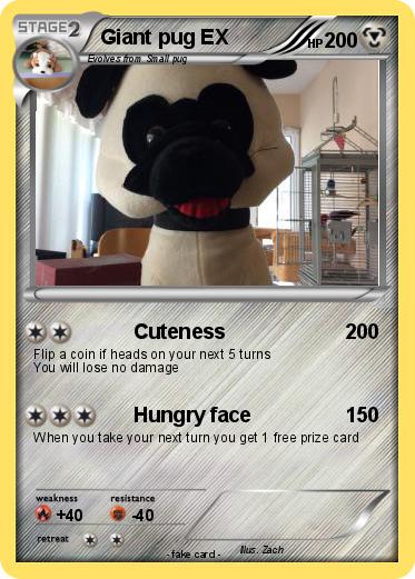 Pokemon Giant pug EX