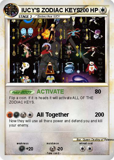 Pokemon lUCY'S ZODIAC KEYS