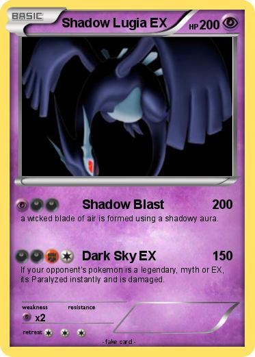 Pokemon Shadow Lugia EX