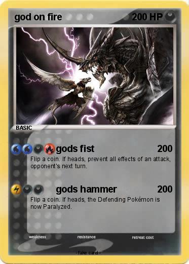 Pokemon god on fire