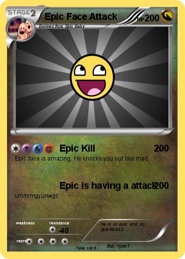 Pokemon Epic Face Attack