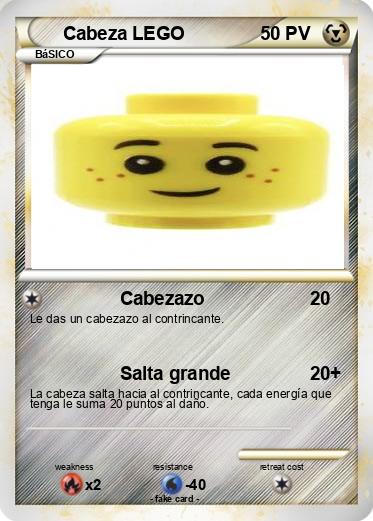 Pokemon Cabeza LEGO