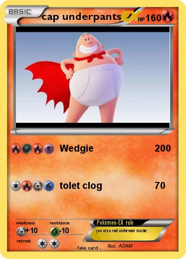Pokemon cap underpants