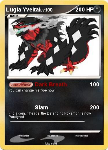 Pokemon Lugia Yveltal