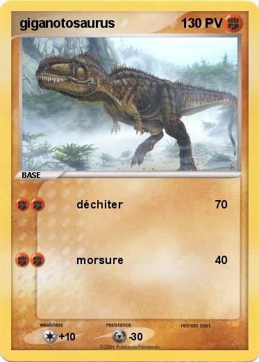 Pokemon giganotosaurus