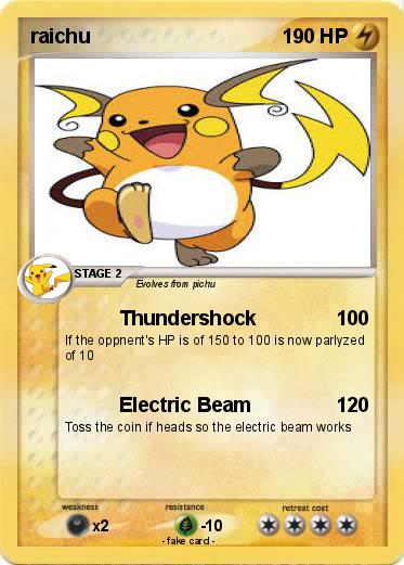 Pokemon raichu