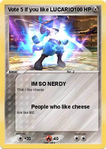 Pokemon Vote 5 if you like LUCARIO