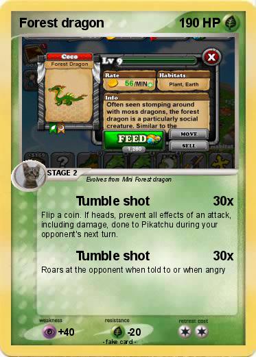 Pokemon Forest dragon