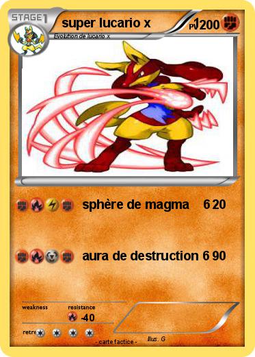 Pokemon super lucario x            1