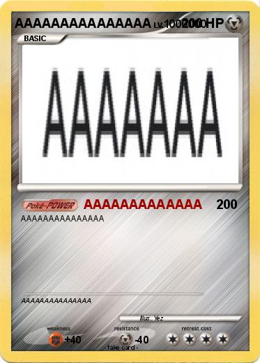 Pokemon AAAAAAAAAAAAAAA
