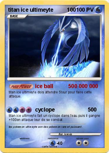 Pokemon titan ice ultimeyte         100