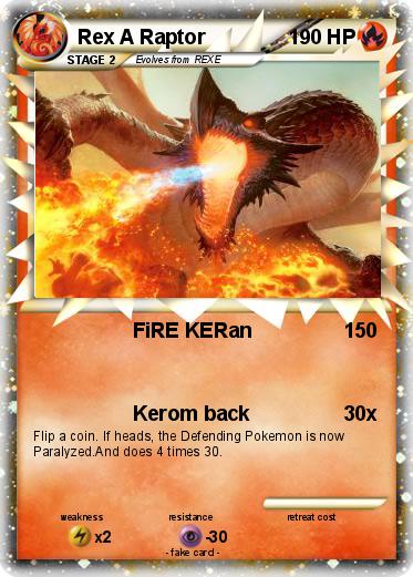 Pokemon Rex A Raptor