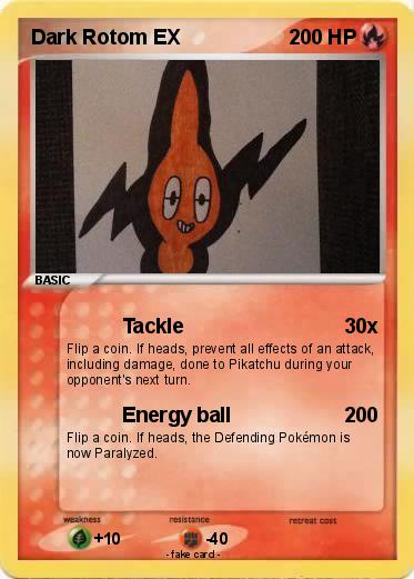 Pokemon Dark Rotom EX