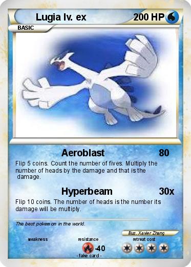 Pokemon Lugia lv. ex