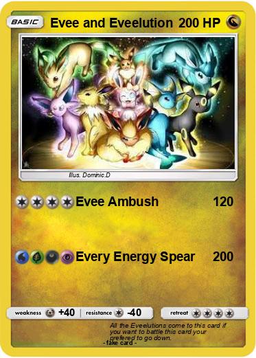 Pokemon Evee and Eveelution