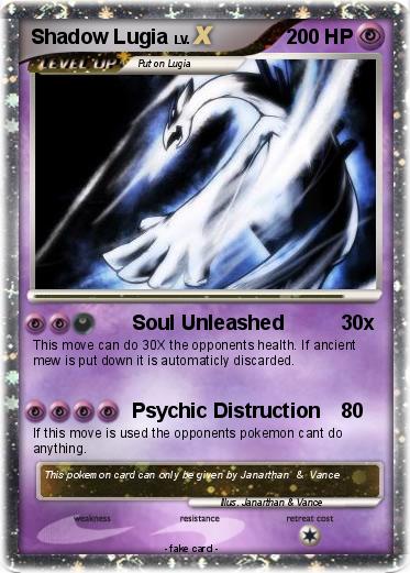 Pokemon Shadow Lugia