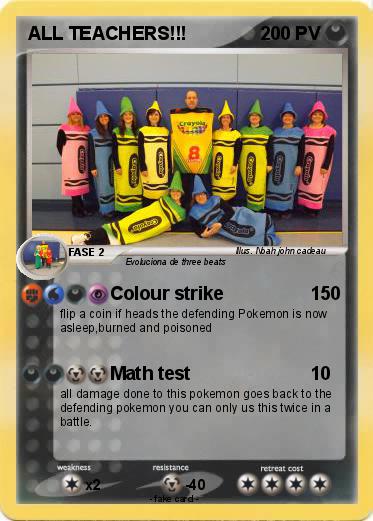 Pokemon ALL TEACHERS!!!