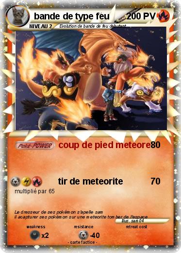 Pokemon bande de type feu