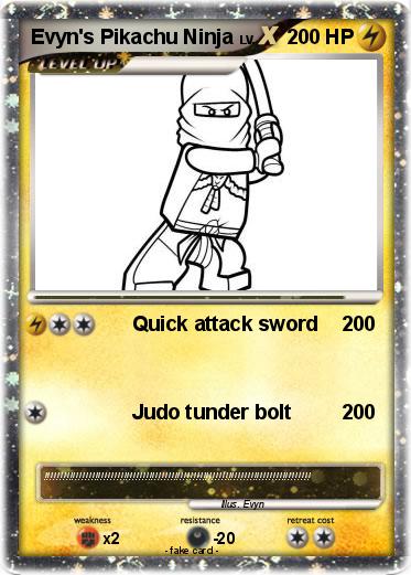 Pokemon Evyn's Pikachu Ninja