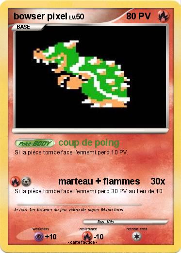 Pokemon bowser pixel