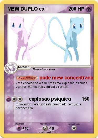 Pokemon MEW DUPLO ex