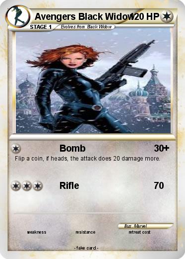 Pokemon Avengers Black Widow