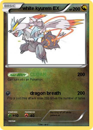 Pokemon white kyurem EX