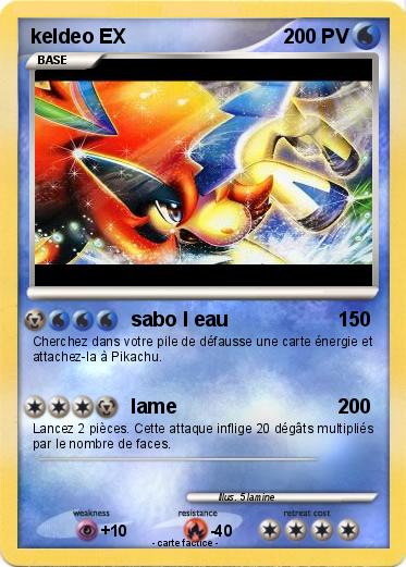 Pokemon keldeo EX
