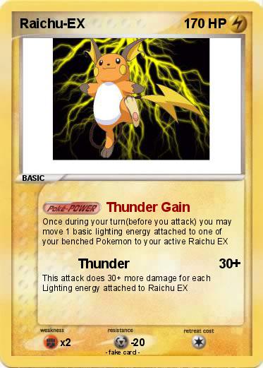 Pokemon Raichu-EX